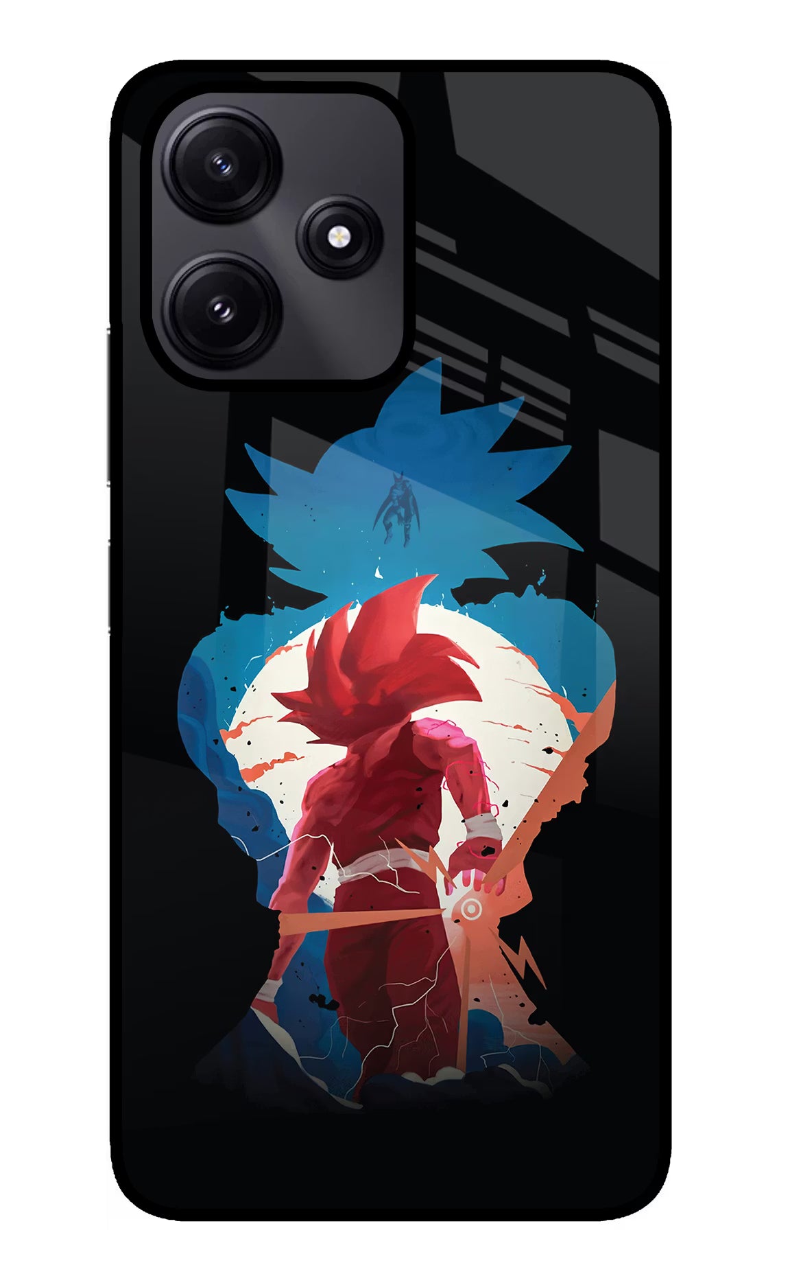 Goku Redmi 12 5G Glass Case Back Cover by Casekaro