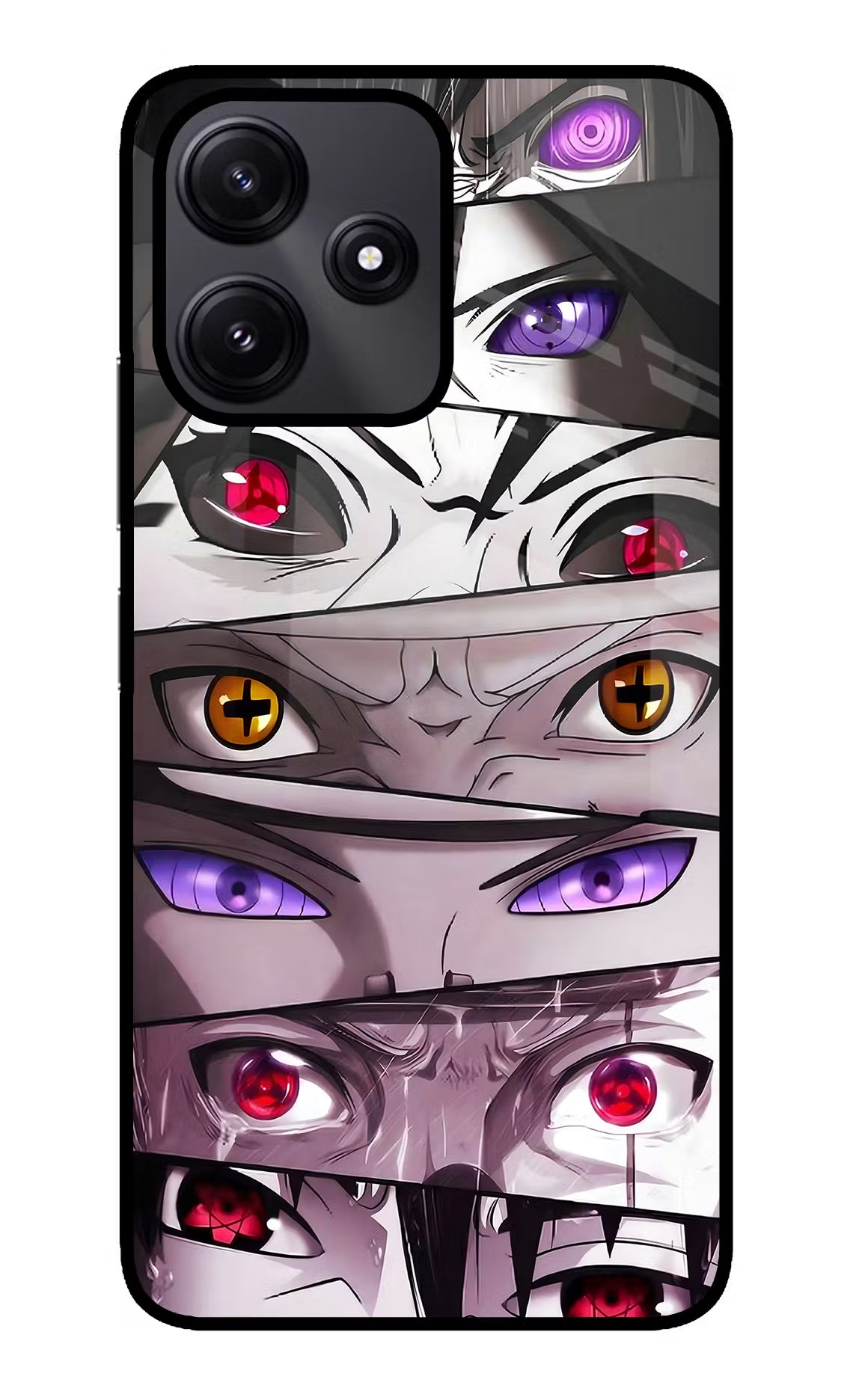 Naruto Anime Redmi 12 5G Glass Case Back Cover by Casekaro