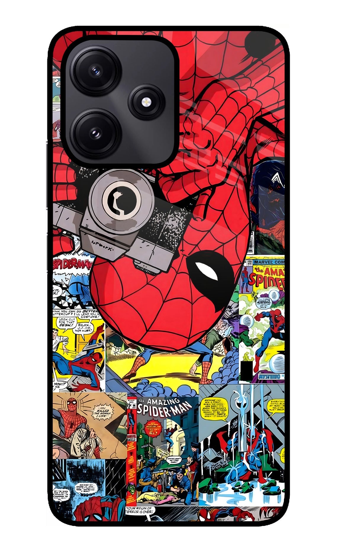 Spider Man Redmi 12 5G Glass Case