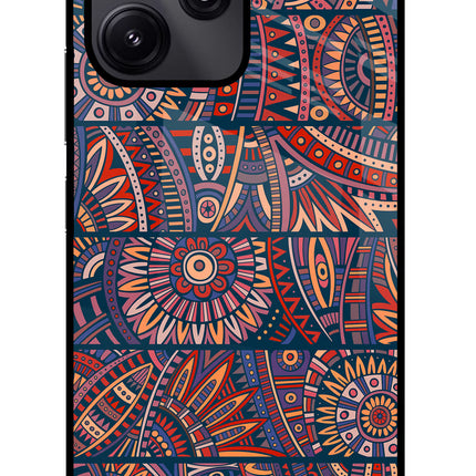 African Culture Design Redmi 12 5G Glass Case Back Cover by Casekaro