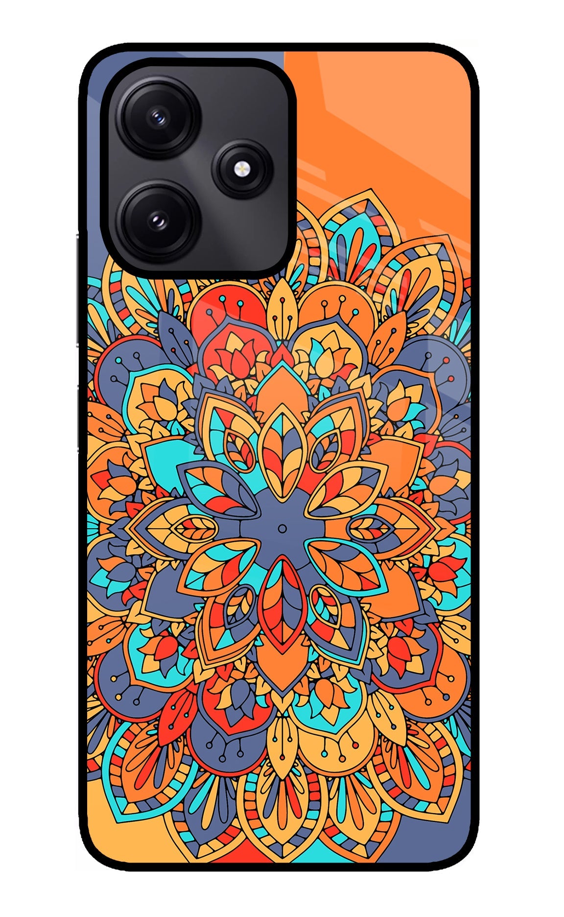 Color Mandala Redmi 12 5G Glass Case