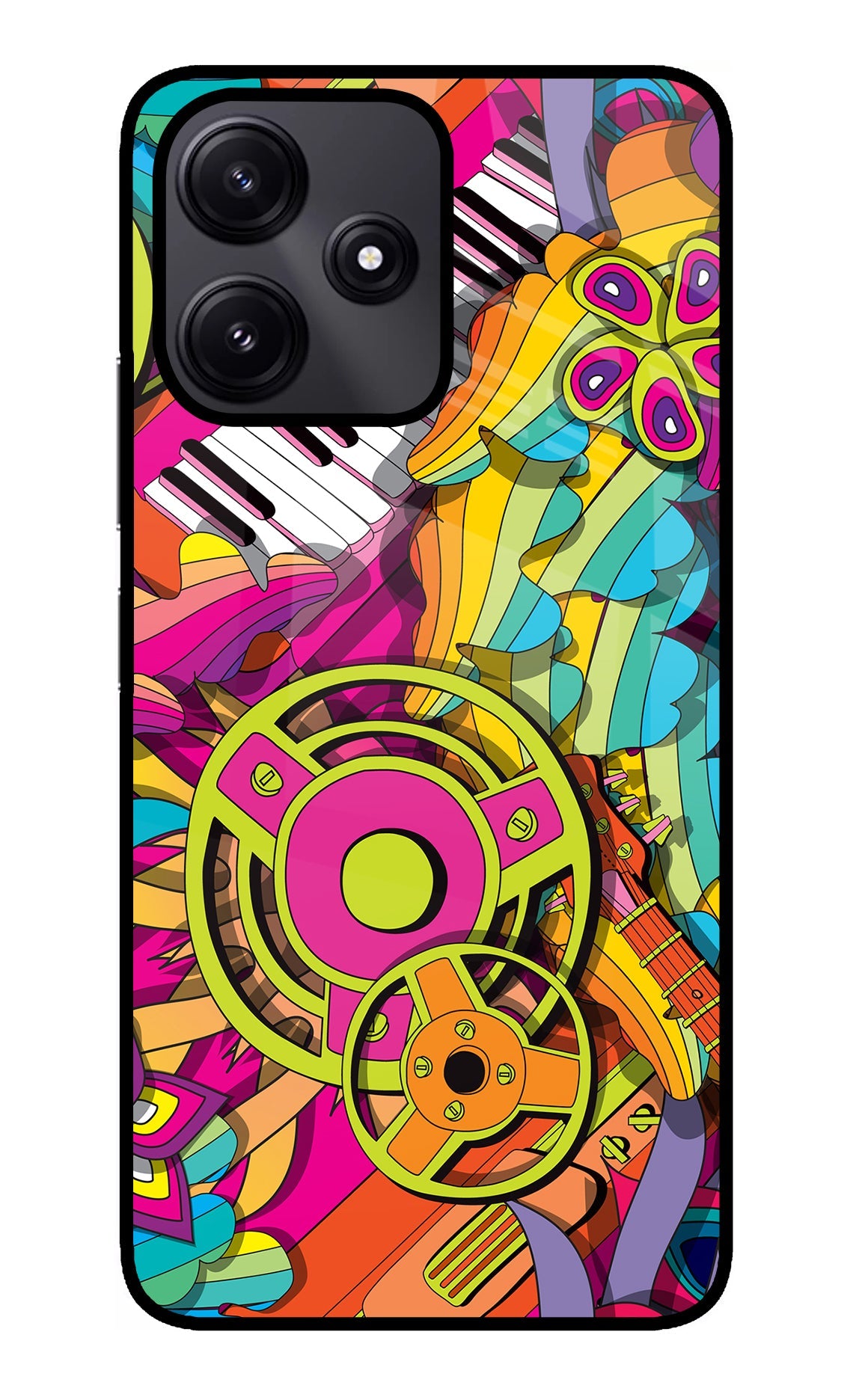 Music Doodle Redmi 12 5G Back Cover