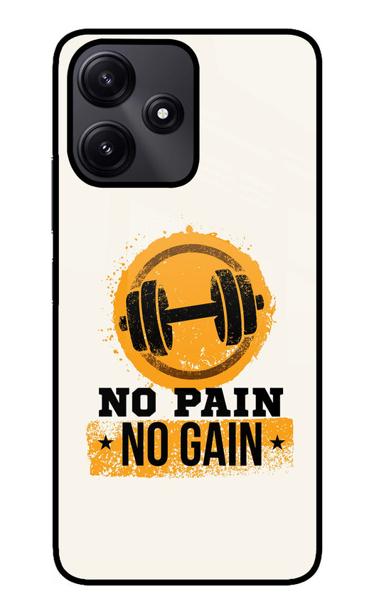 No Pain No Gain Redmi 12 5G Glass Case