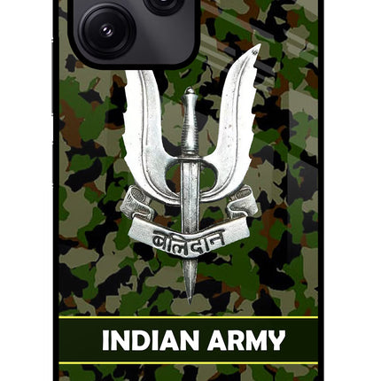 Balidan Indian Logo Redmi 12 5G Glass Case Back Cover by Casekaro