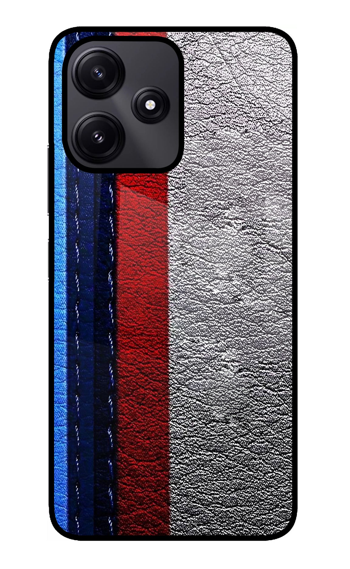 BMW Stripes Redmi 12 5G Glass Case