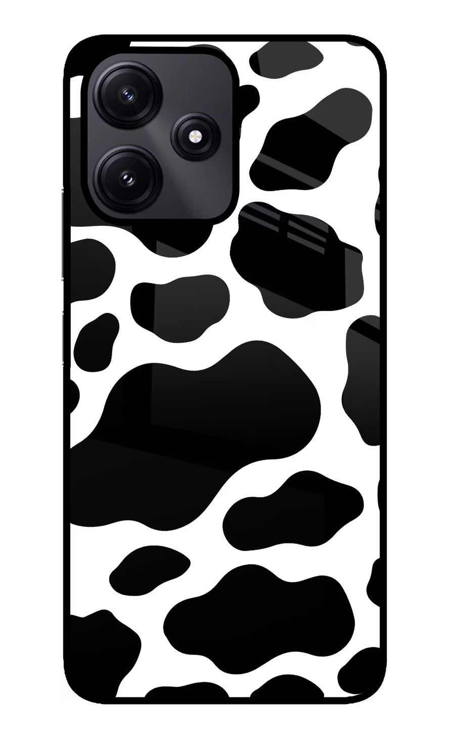 Cow Spots Redmi 12 5G Back Cover, Glass case