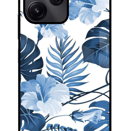 Fabric Art Redmi 12 5G Glass Case Back Cover by Casekaro
