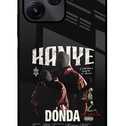 Donda Kanye West Redmi 12 5G Glass Case Back Cover by Casekaro