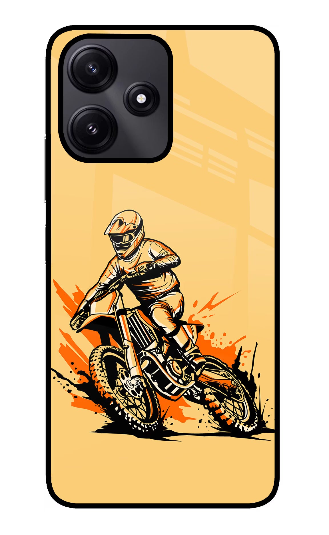 Off-Road Fury Redmi 12 5G Glass Case Back Cover by Casekaro