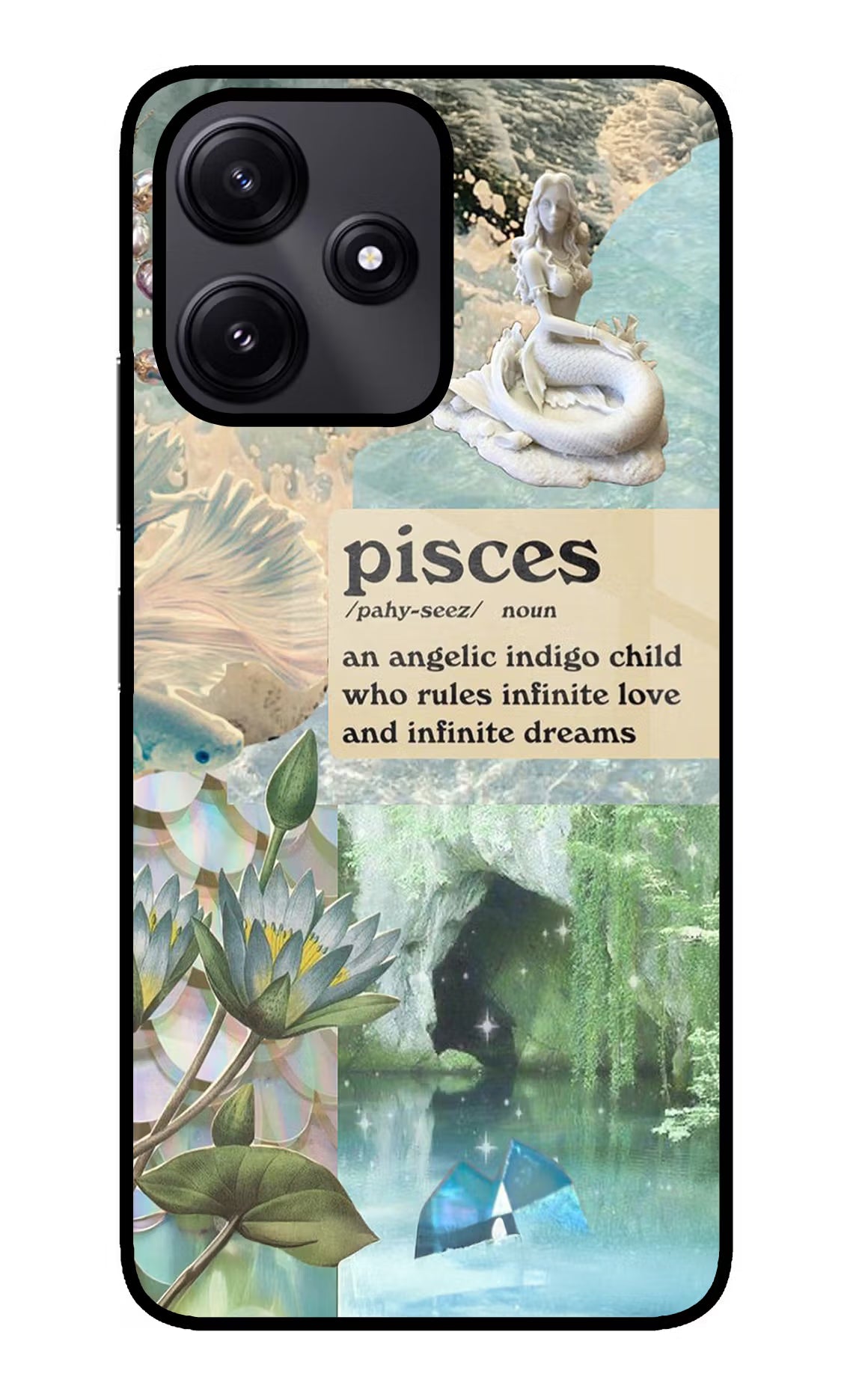 Pisces Zodiac Redmi 12 5G Glass Case
