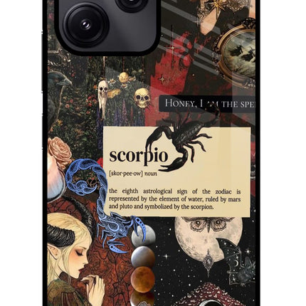 Scorpio Zodiac Redmi 12 5G Glass Case