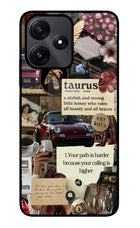 Taurus Zodiac Redmi 12 5G Glass Case