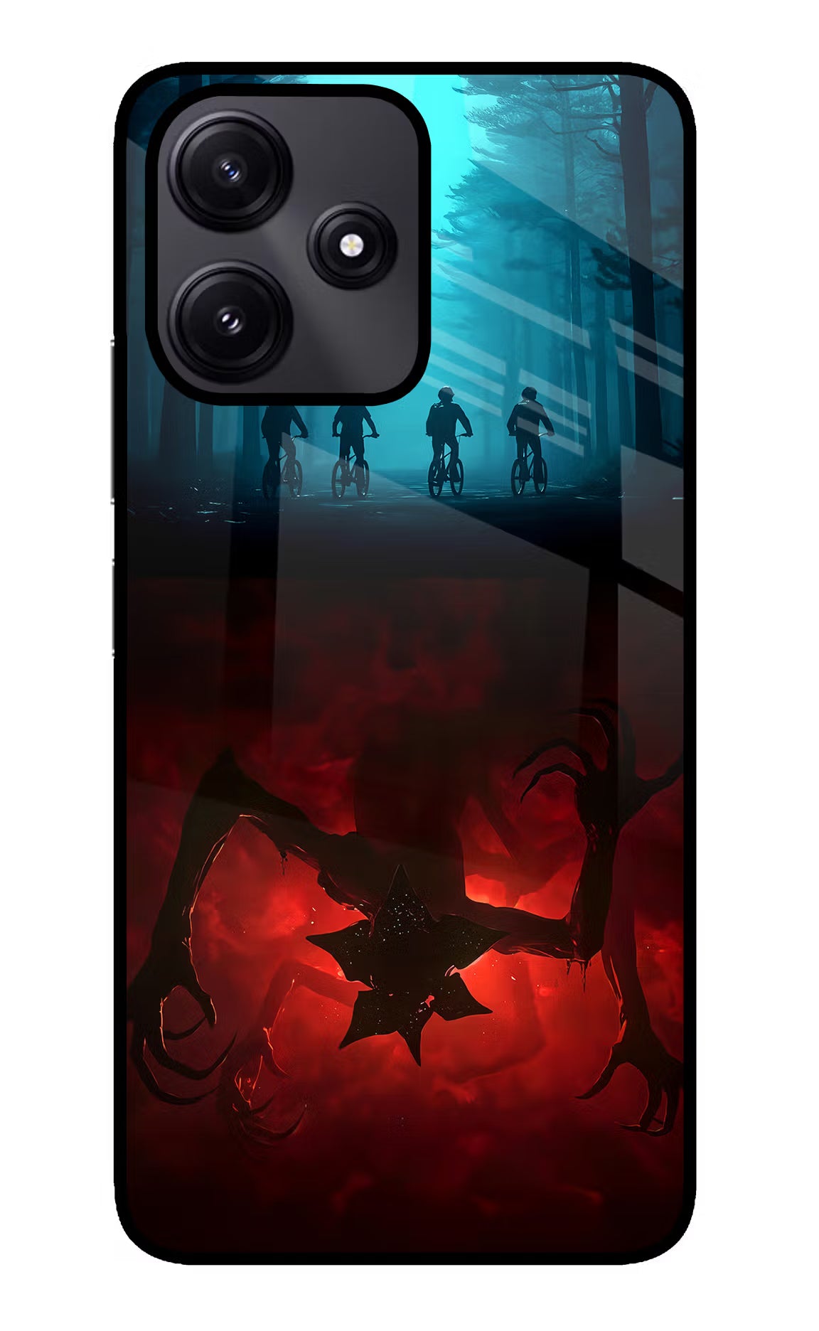 Ordinary Things Downside Up Redmi 12 5G Glass Case Back Cover by Casekaro