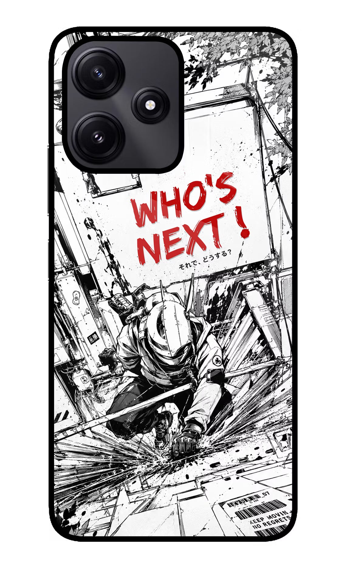 Who's Next Redmi 12 5G Glass Case Back Cover by Casekaro