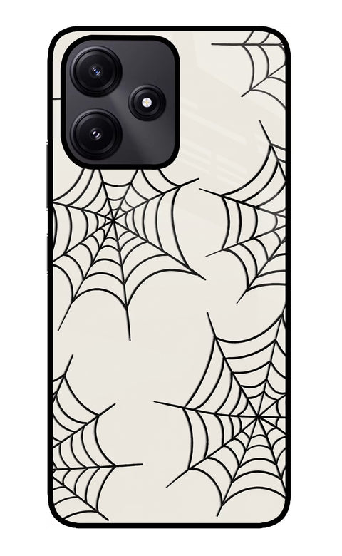 Spider Web Redmi 12 5G Glass Case