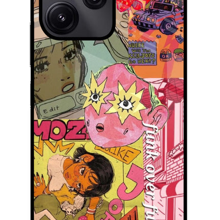 Funkover Redmi 12 5G Glass Case Back Cover by Casekaro