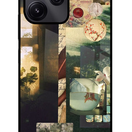 Summer Redmi 12 5G Glass Case Back Cover by Casekaro