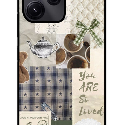 Cookie Redmi 12 5G Glass Case Back Cover by Casekaro
