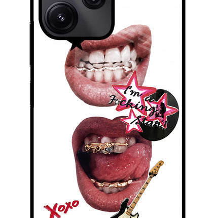 Rockstar Redmi 12 5G Glass Case Back Cover by Casekaro