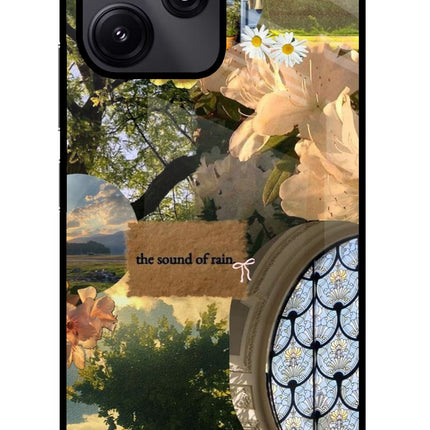 Rain Redmi 12 5G Glass Case Back Cover by Casekaro