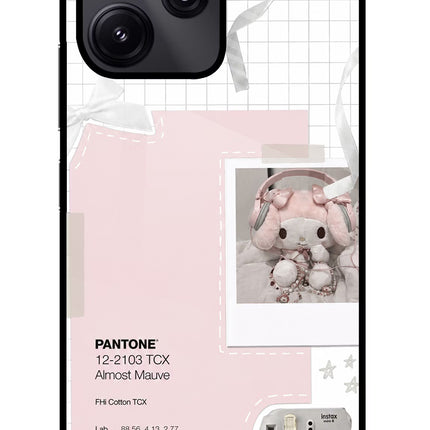 Pantone Asthetic Redmi 12 5G Glass Case Back Cover by Casekaro