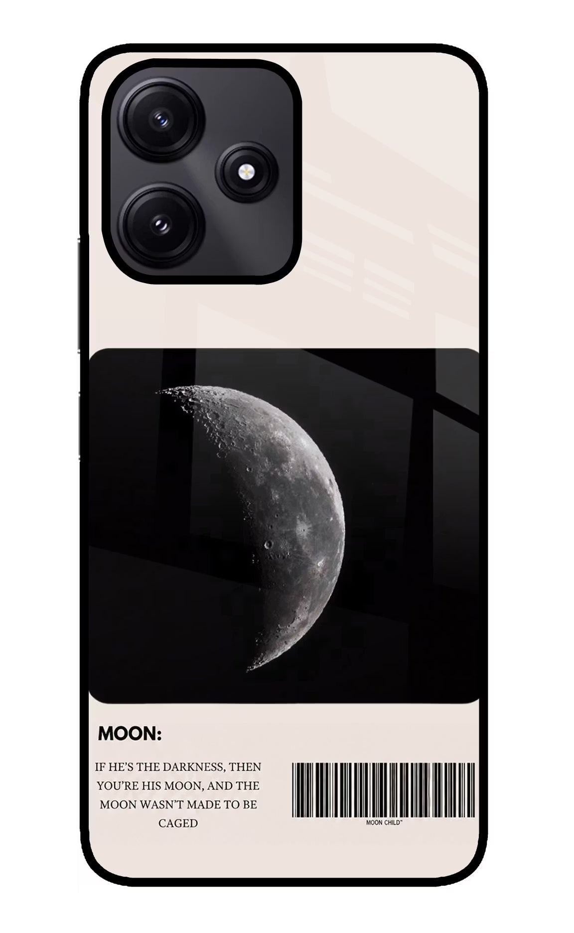 Moon Phase Redmi 12 5G Glass Case