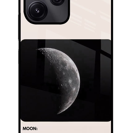 Moon Phase Redmi 12 5G Glass Case Back Cover by Casekaro