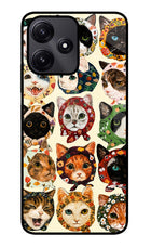 Cool Cat Redmi 12 5G Glass Case