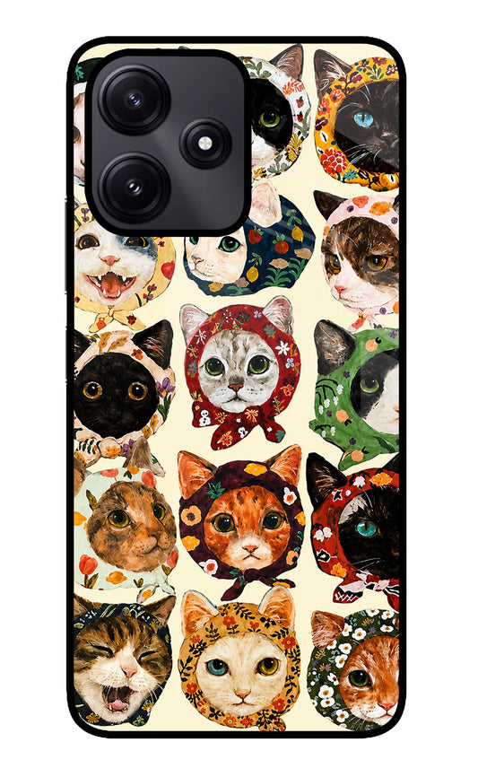Cool Cat Redmi 12 5G Glass Case