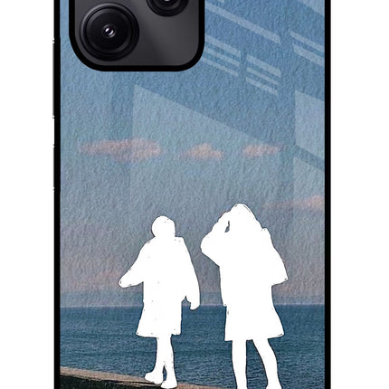 Coastal Dream Redmi 12 5G Glass Case Back Cover by Casekaro