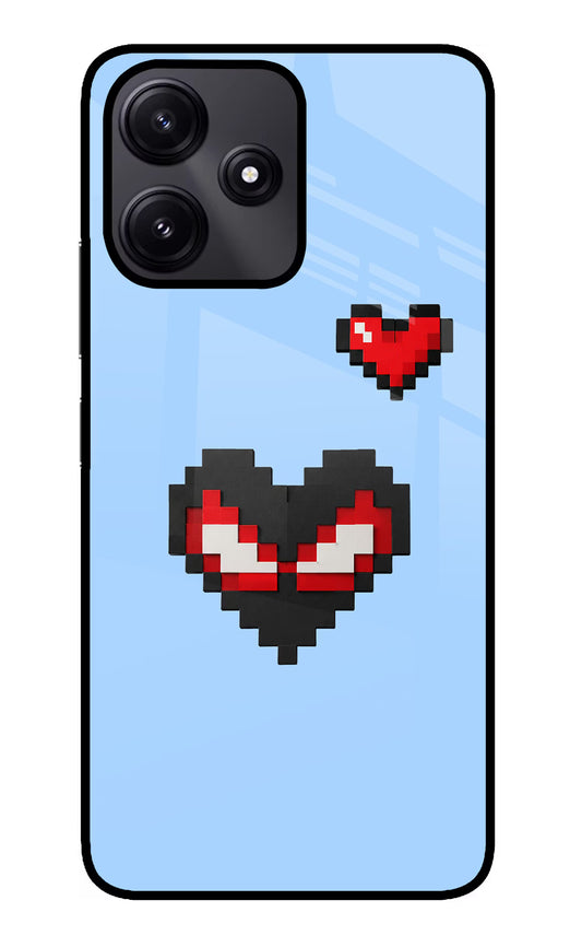 Peter Heart Redmi 12 5G Glass Case