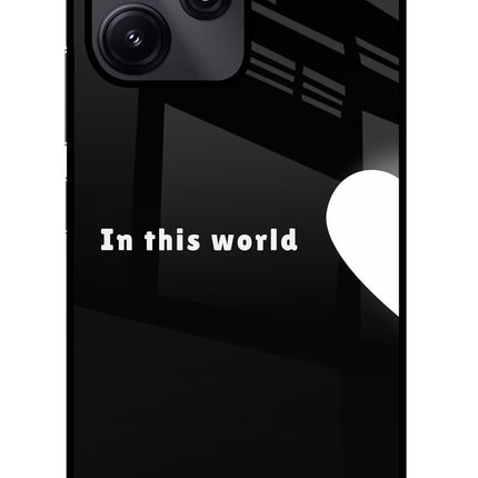 This World Redmi 12 5G Glass Case Back Cover by Casekaro