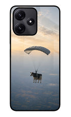 Skydiving Cow Redmi 12 5G Glass Case