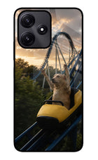 Rollercoaster Dog Redmi 12 5G Glass Case