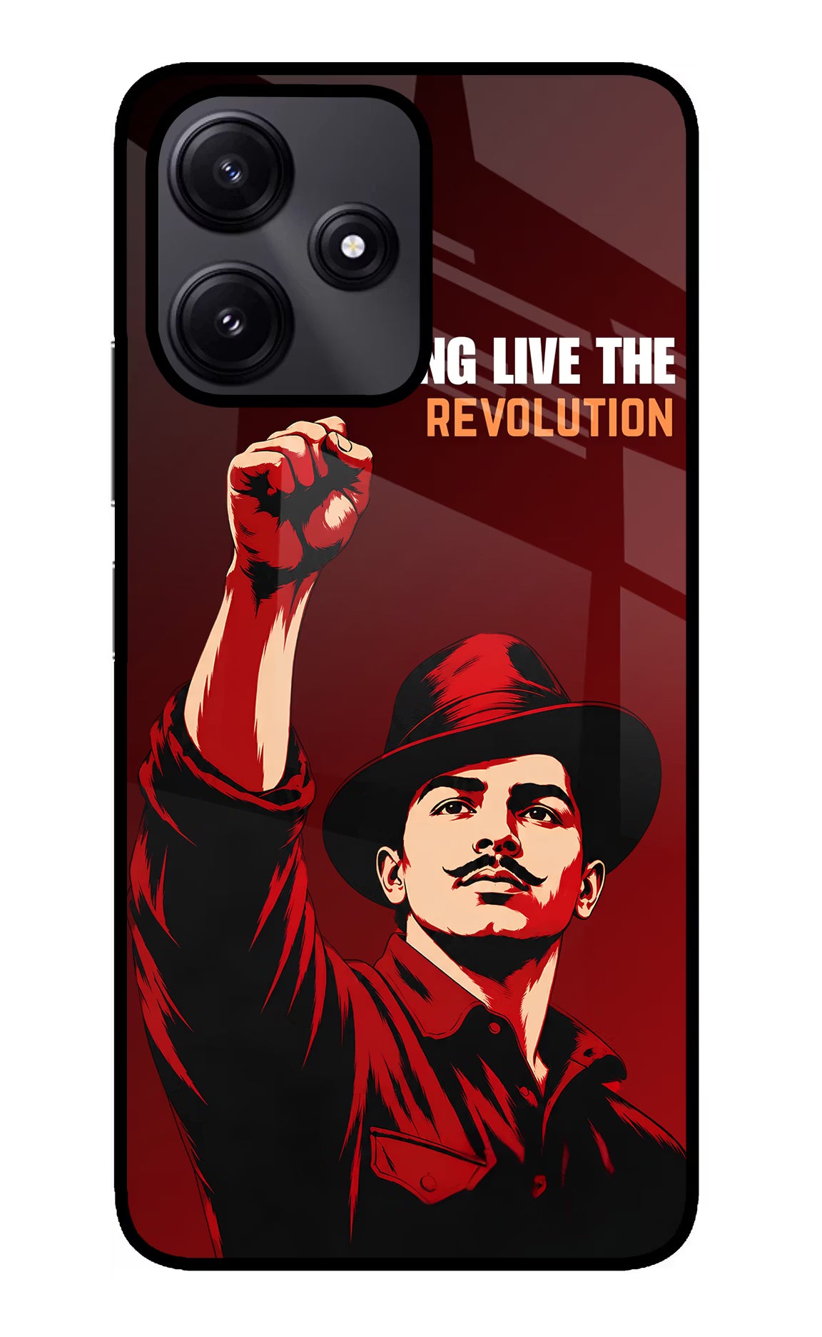 Bhagat Singh Revolution Redmi 12 5G Glass Case