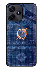 Koi Blue Redmi 12 5G Glass Case