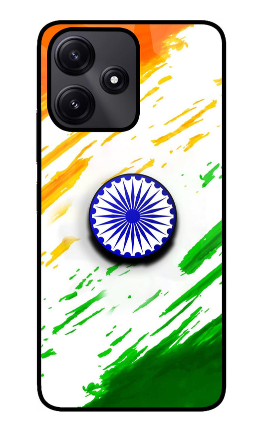 Indian Flag Ashoka Chakra Redmi 12 5G Glass Case