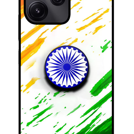Indian Flag Ashoka Chakra Redmi 12 5G Pop Case by Casekaro