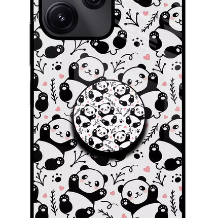 Cute Panda Redmi 12 5G Pop Case by Casekaro