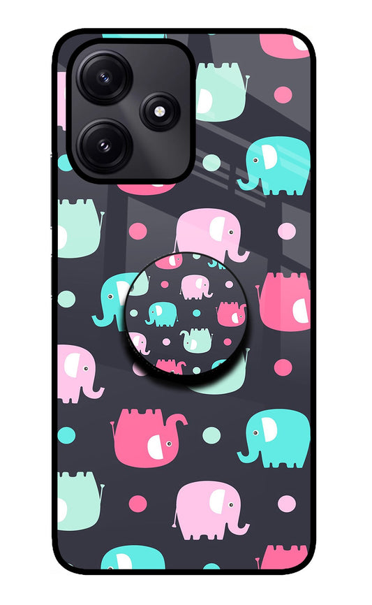 Baby Elephants Redmi 12 5G Glass Case