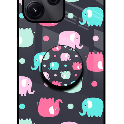 Baby Elephants Redmi 12 5G Pop Case by Casekaro