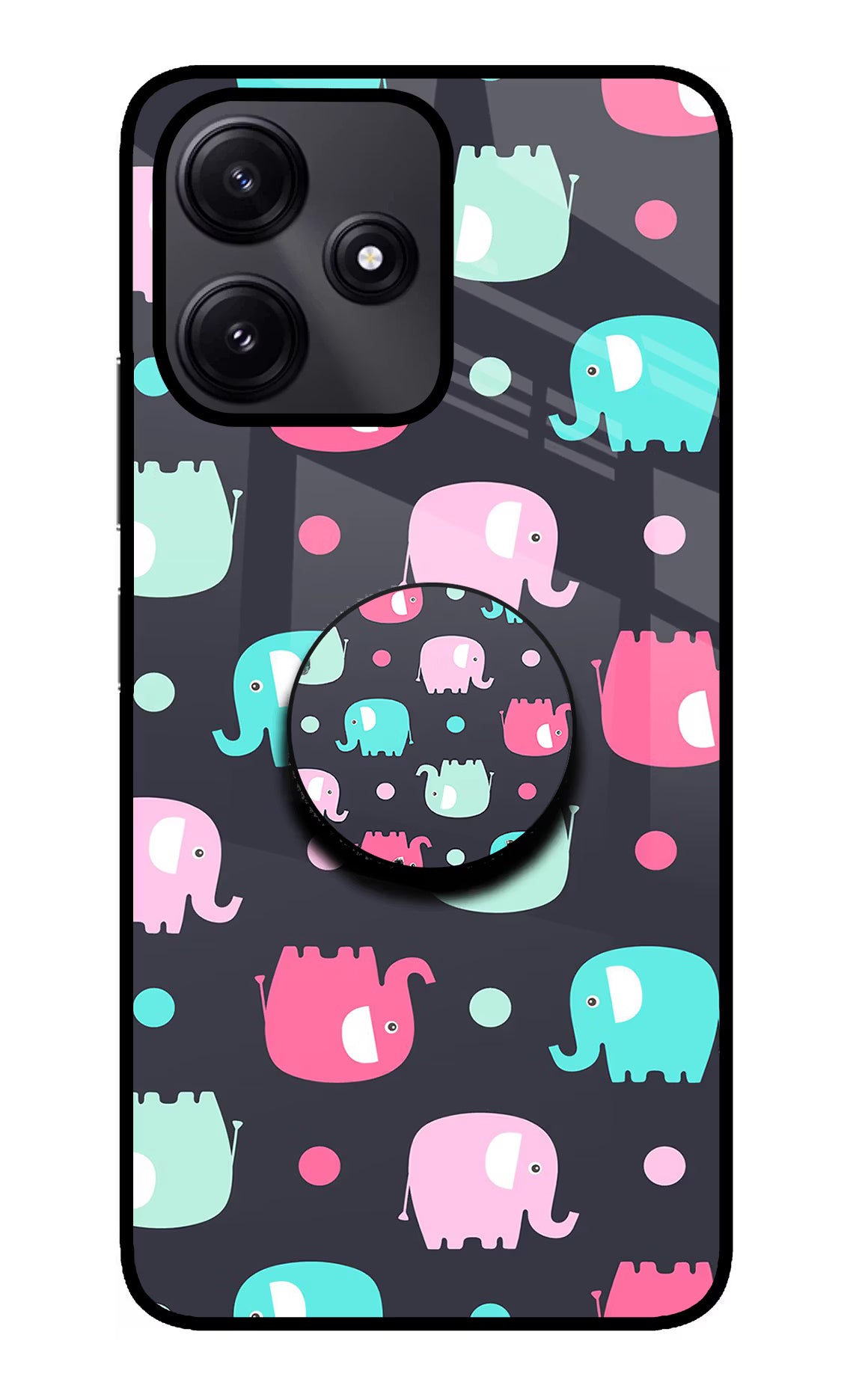 Baby Elephants Redmi 12 5G Pop Case by Casekaro