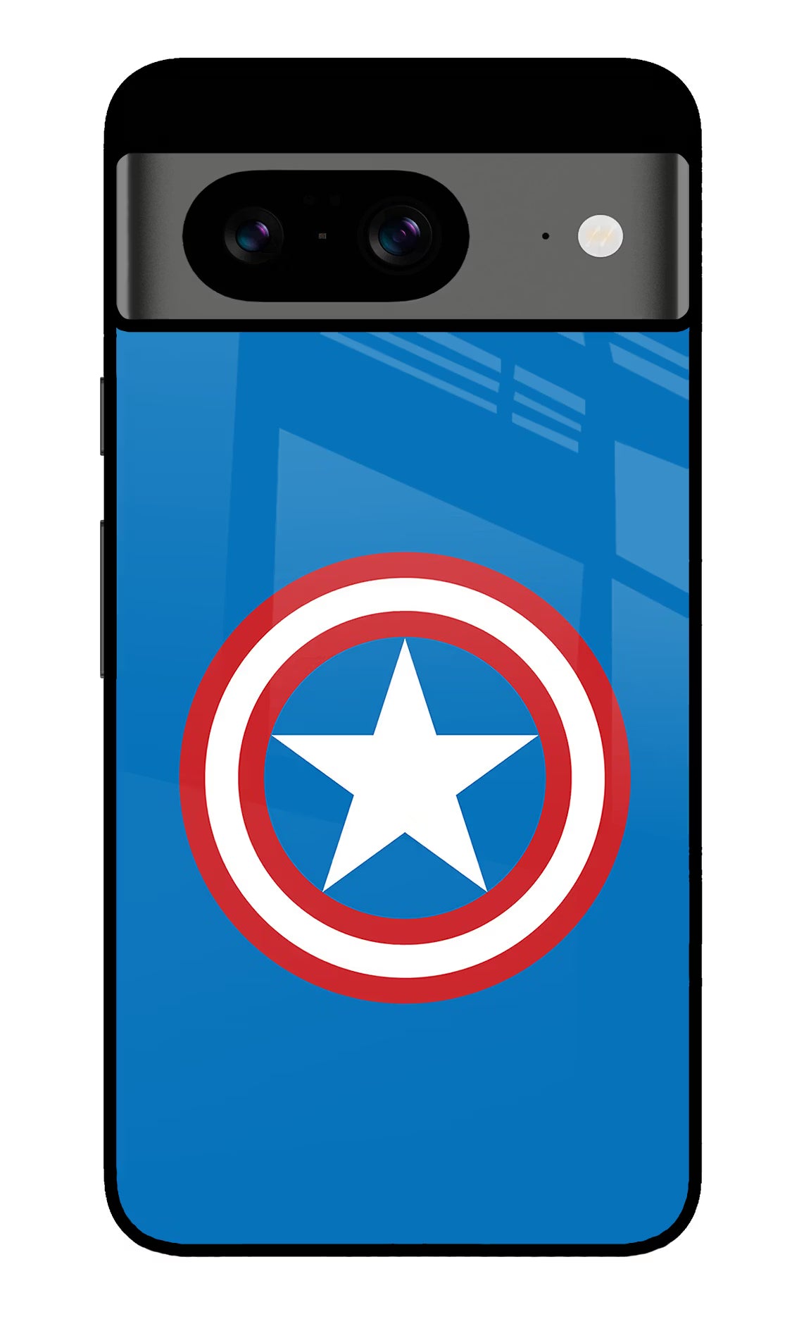 Captain America Logo Google Pixel 8 Glass Case