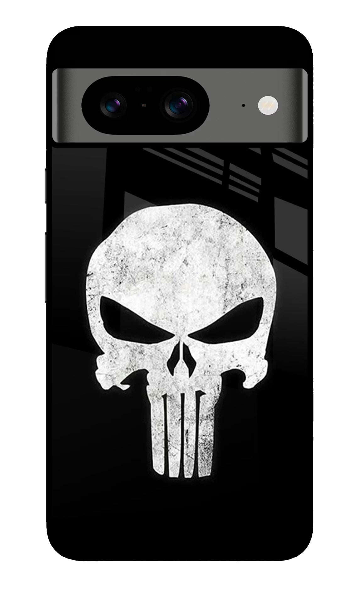 Punisher Skull Google Pixel 8 Glass Case Back Cover by Casekaro