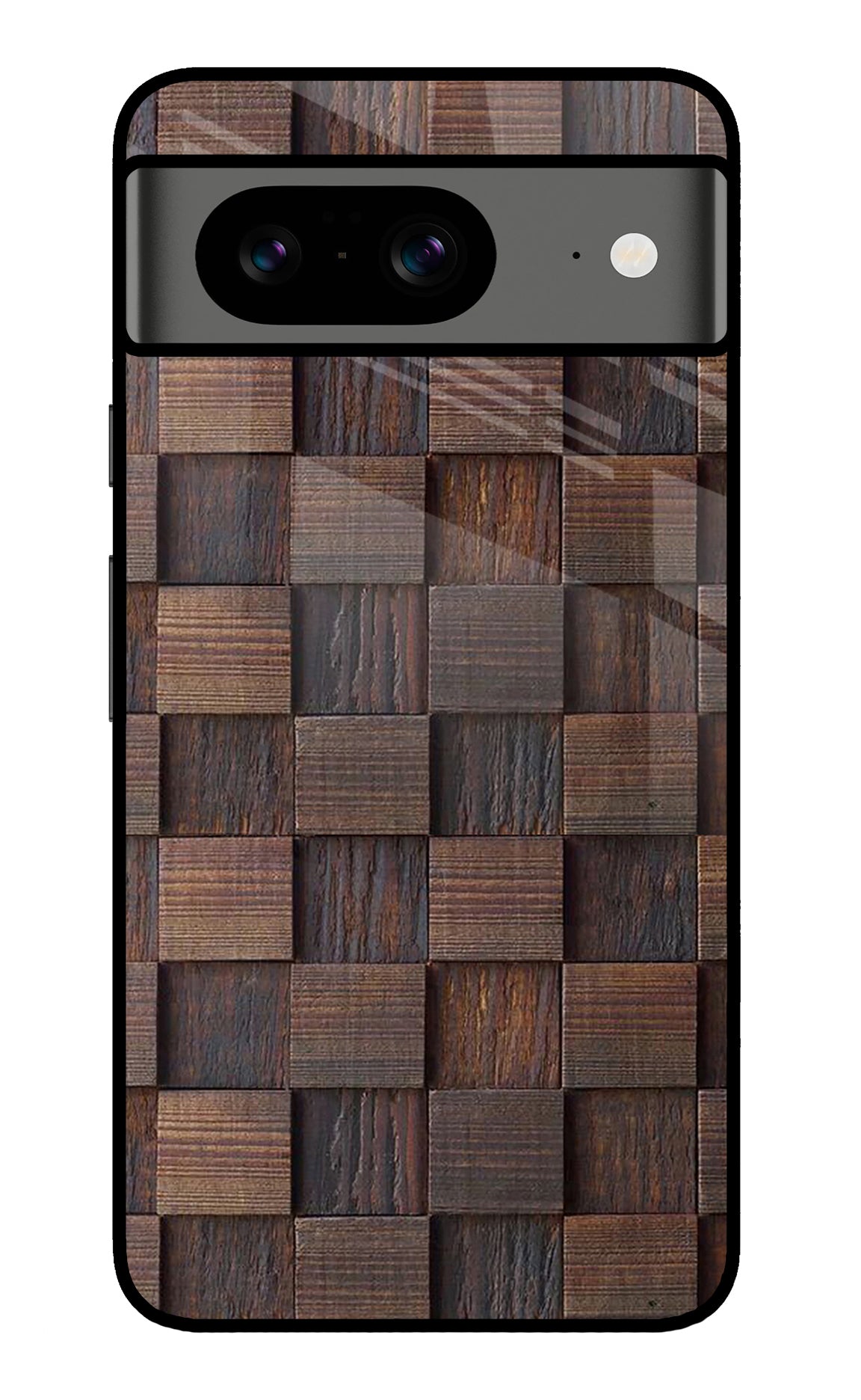 Wooden Cube Design Google Pixel 8 Back Cover