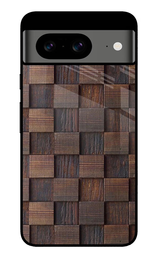 Wooden Cube Design Google Pixel 8 Glass Case