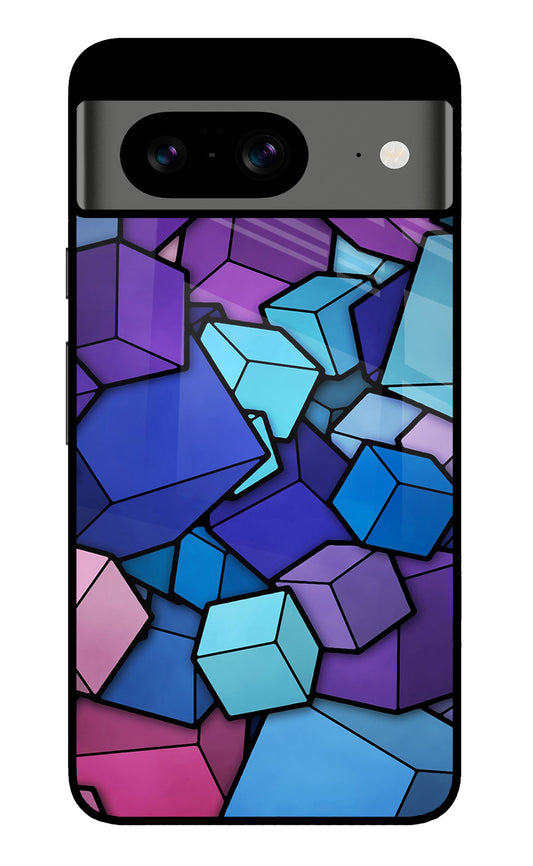 Cubic Abstract Google Pixel 8 Glass Case