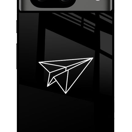 Paper Plane White Google Pixel 8 Glass Case