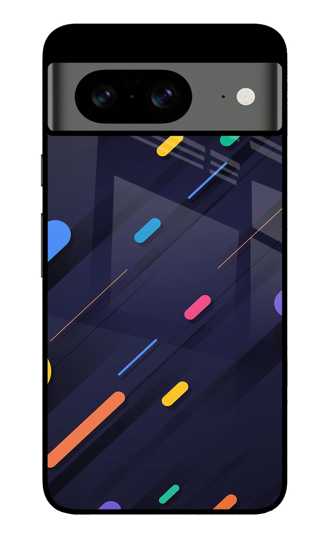 Abstract Design Google Pixel 8 Glass Case