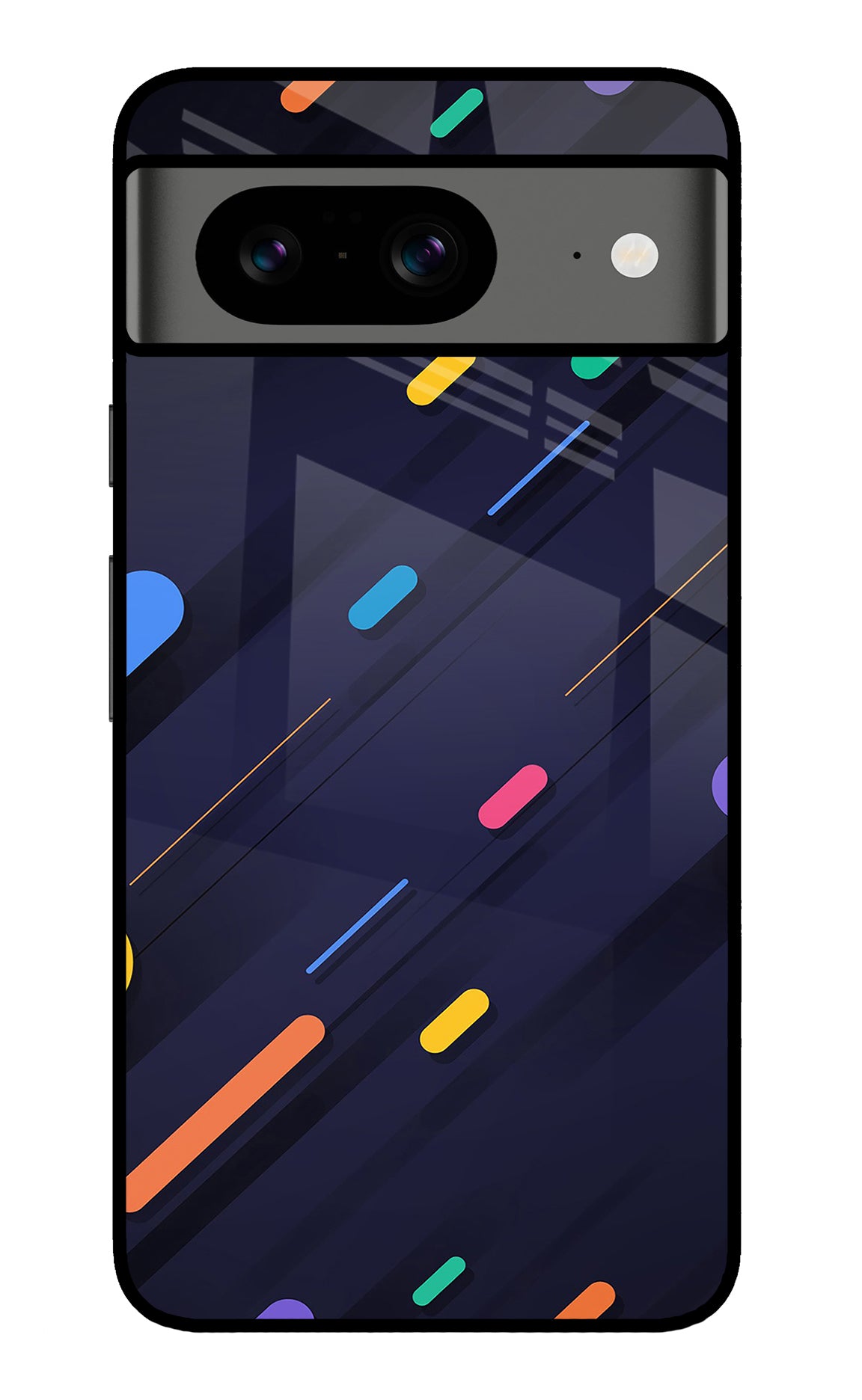 Abstract Design Google Pixel 8 Glass Case